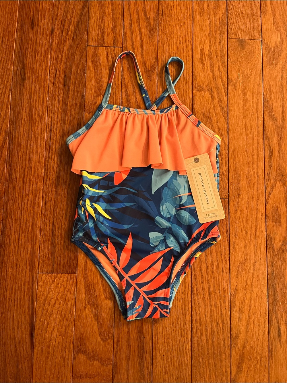 Peyton & Parker Tropical One Piece Swimsuit 18 Months NWT